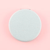 HD Glass Round Makeup Mirror, with Plating Silver Metal Frame and PU Eco-friendly Leather, Available in Five Colors, Bringing You a Unique Fashion Experience